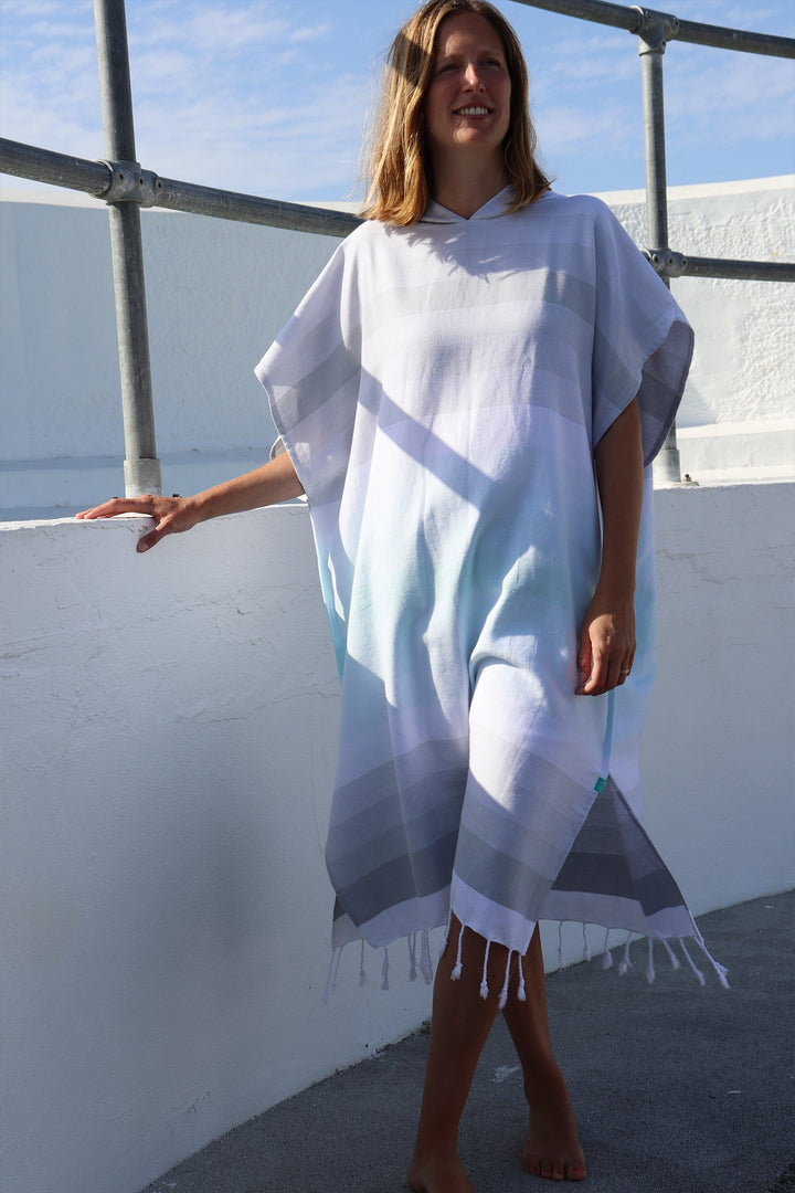 Drift Changing Robe - Mint/Grey
