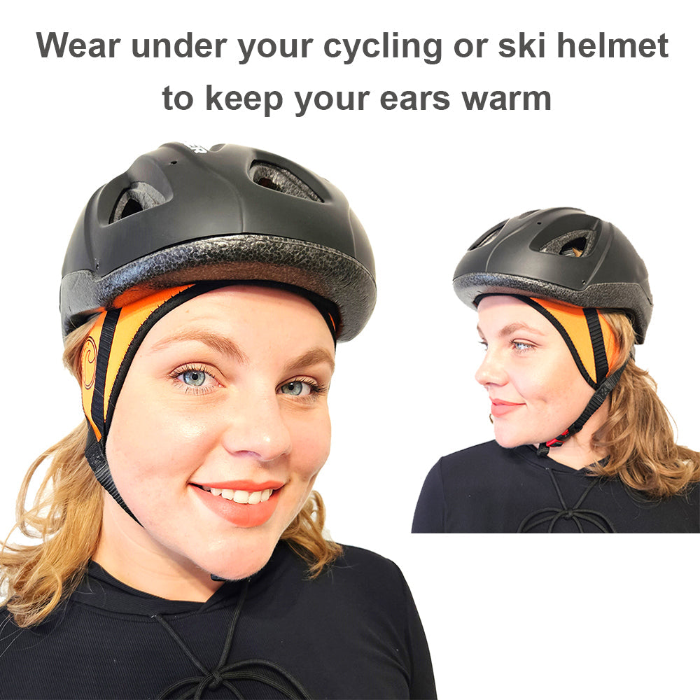 Neoprene ear warmer headband for cycling and skiing