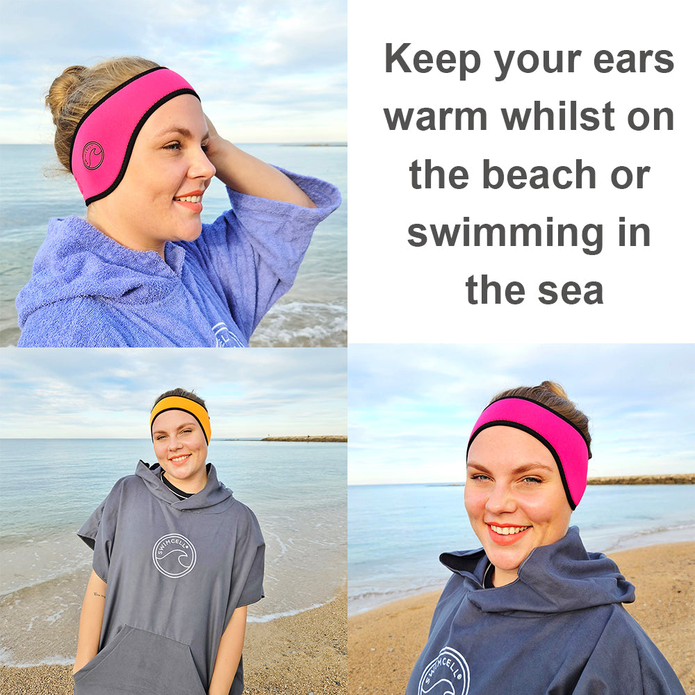 Swimming ear warmer headband beach