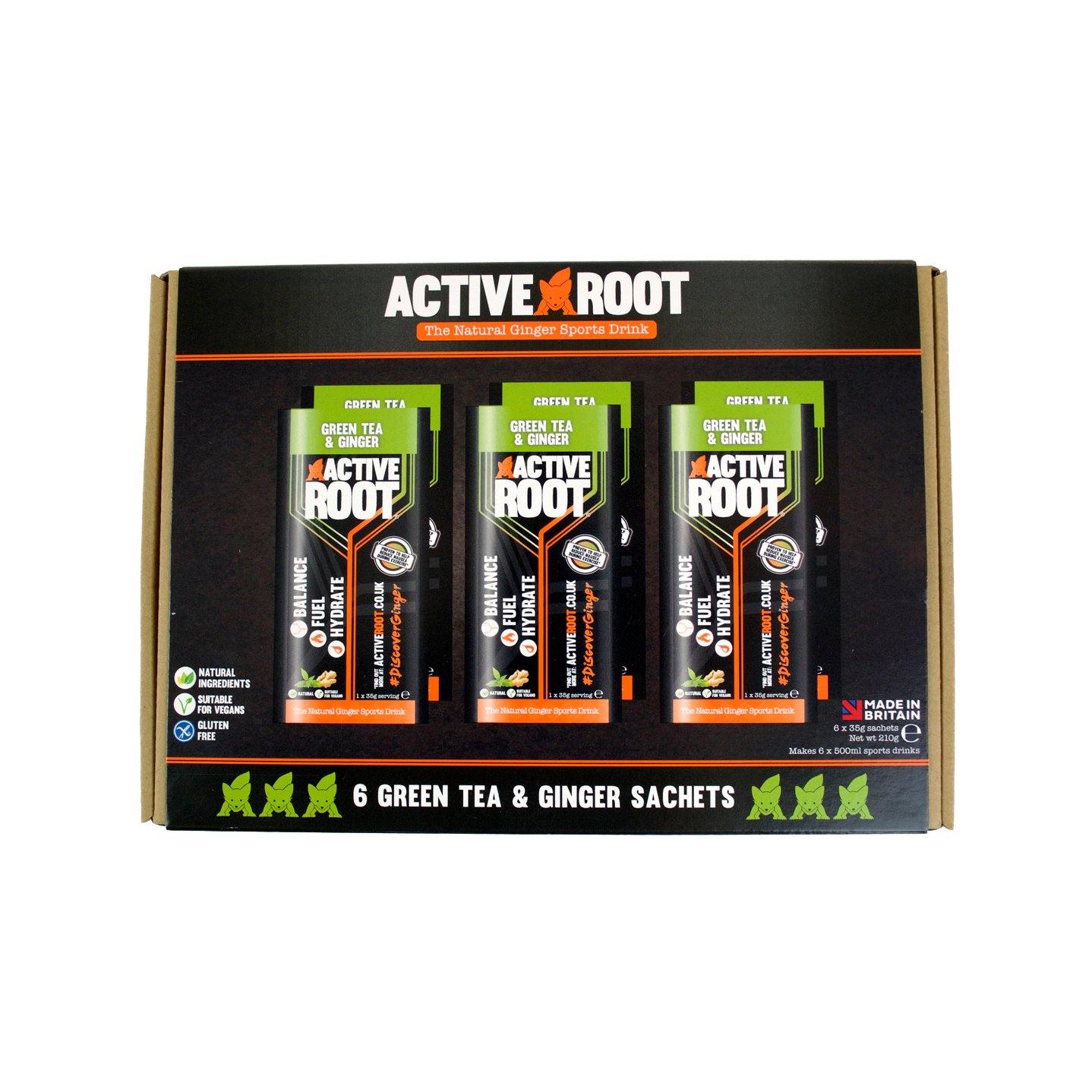 Active Root Green Tea and Ginger 6 Sachet Pack 