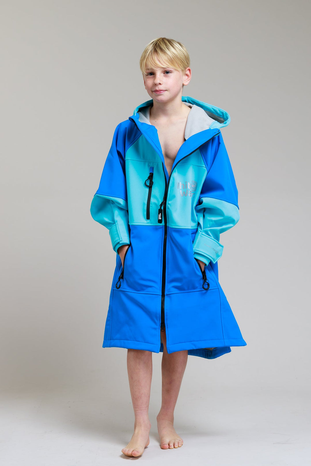 Colathing Robe Kids Kids Soft Shell Robe - Cobalt Blue – Outdoor Swimmer Shop
