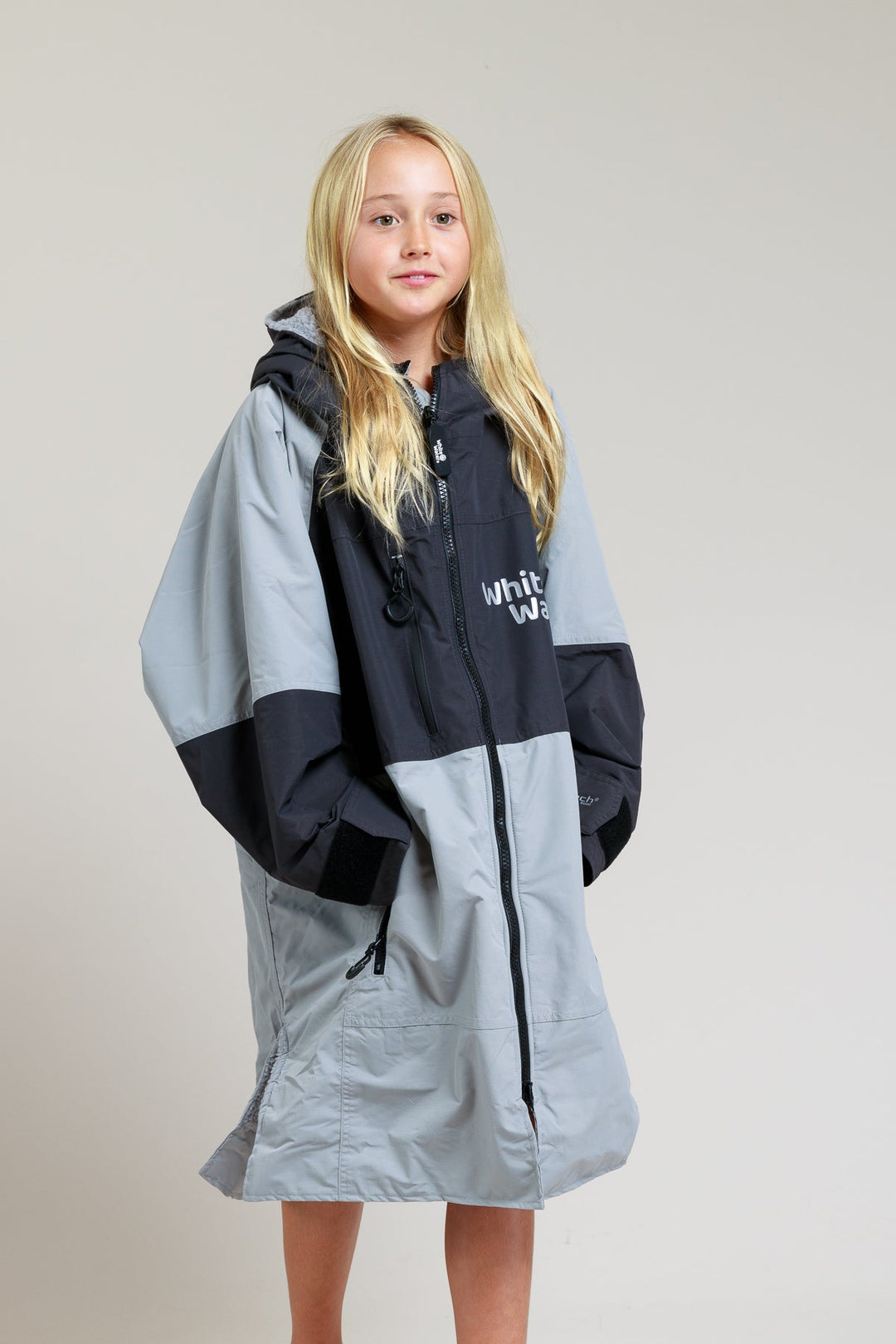 Grey Kids Robe Kids Hard Shell Robe - Steel Grey – Outdoor Swimmer Shop