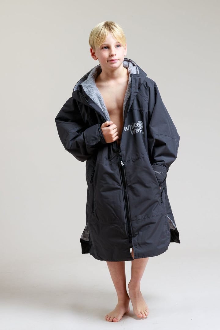 Kids Hard Shell Robe  - Black