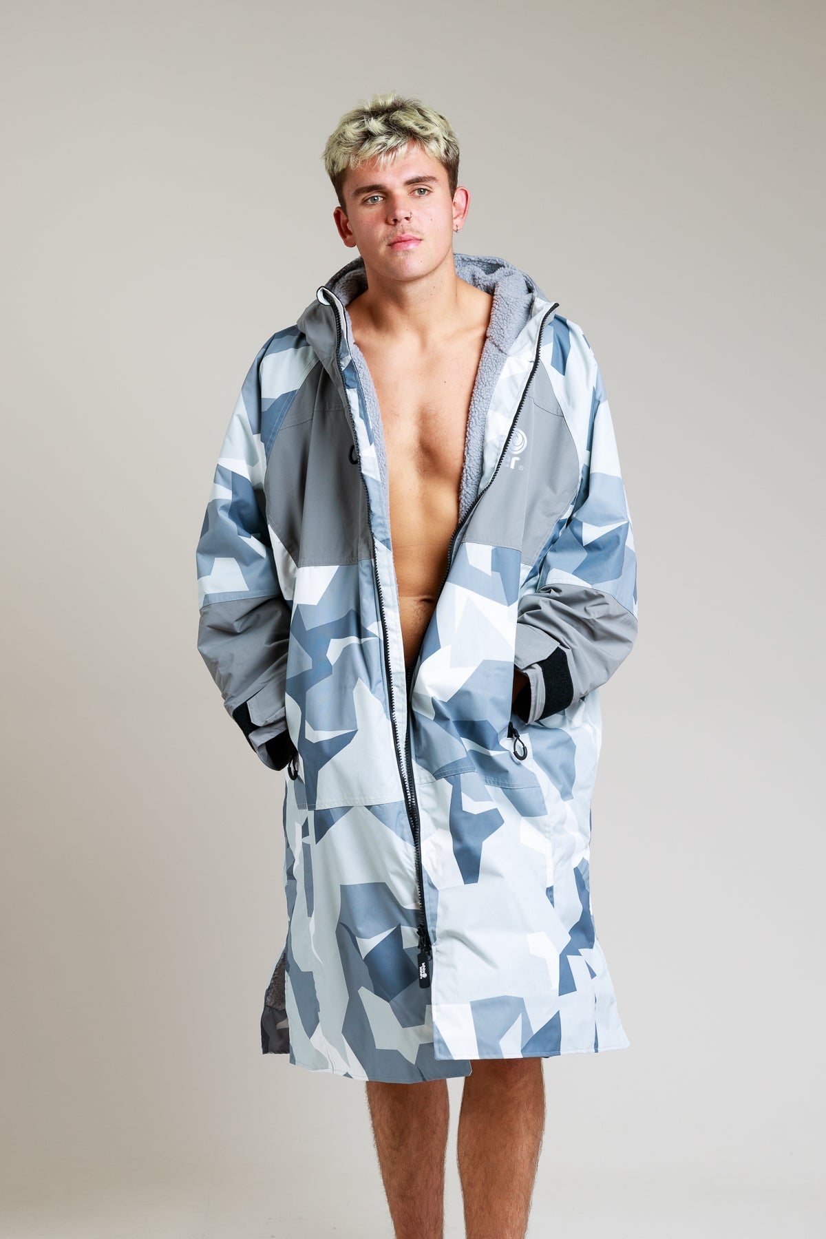 Adults Hard Shell Robe - Arctic Camo