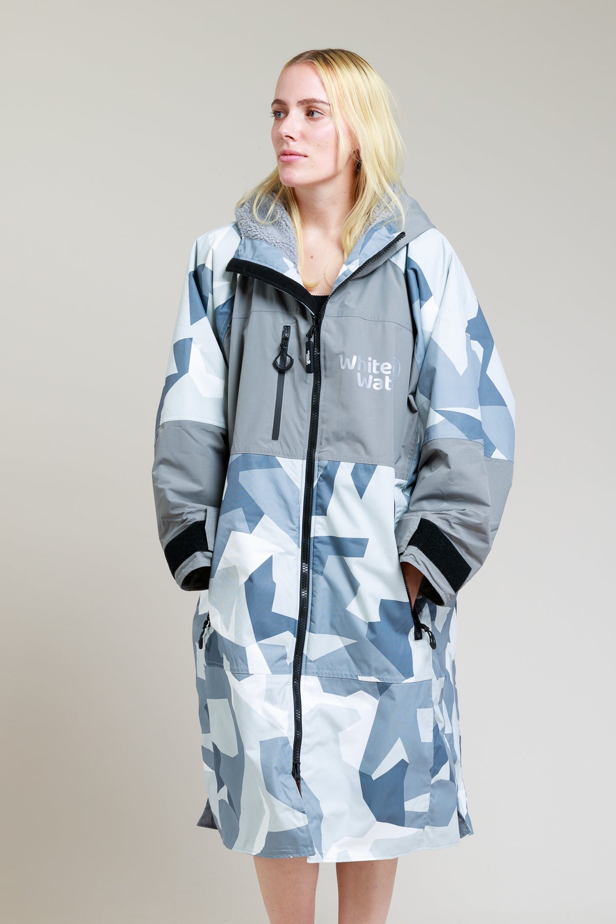 Adults Hard Shell Robe - Arctic Camo