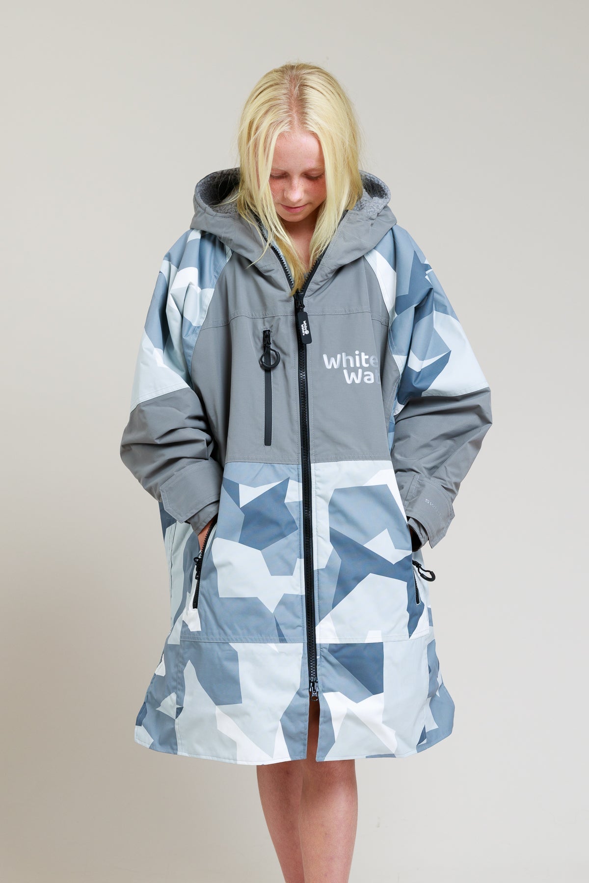 Kids Hard Shell Robe - Arctic Camo