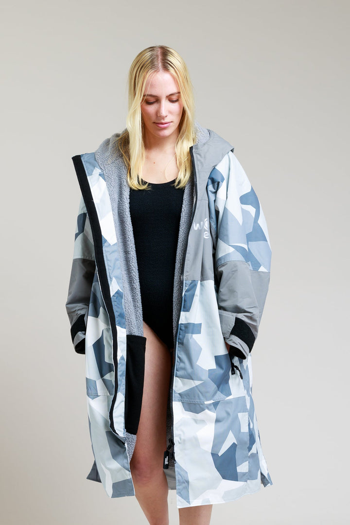 Adults Hard Shell Robe - Arctic Camo