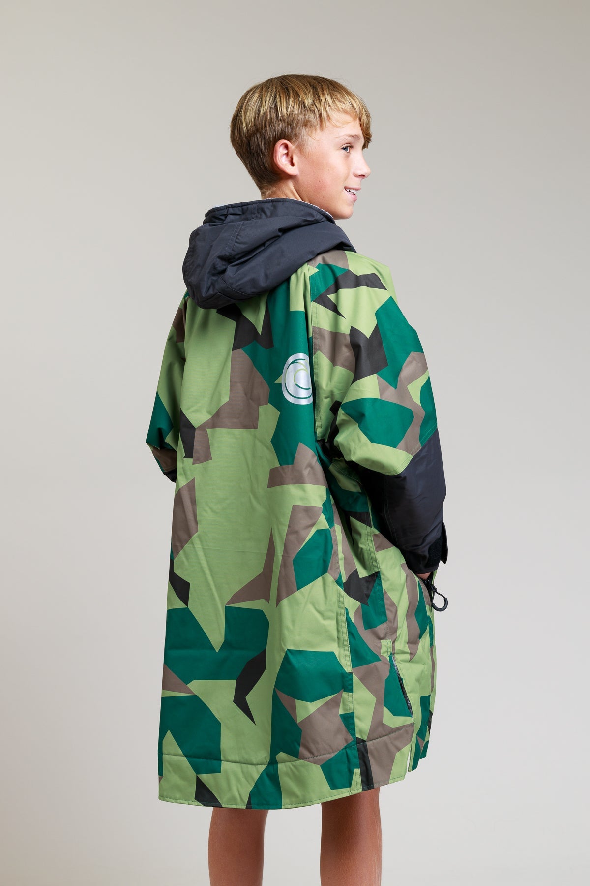 Kids Hard Shell Robe  - Camo