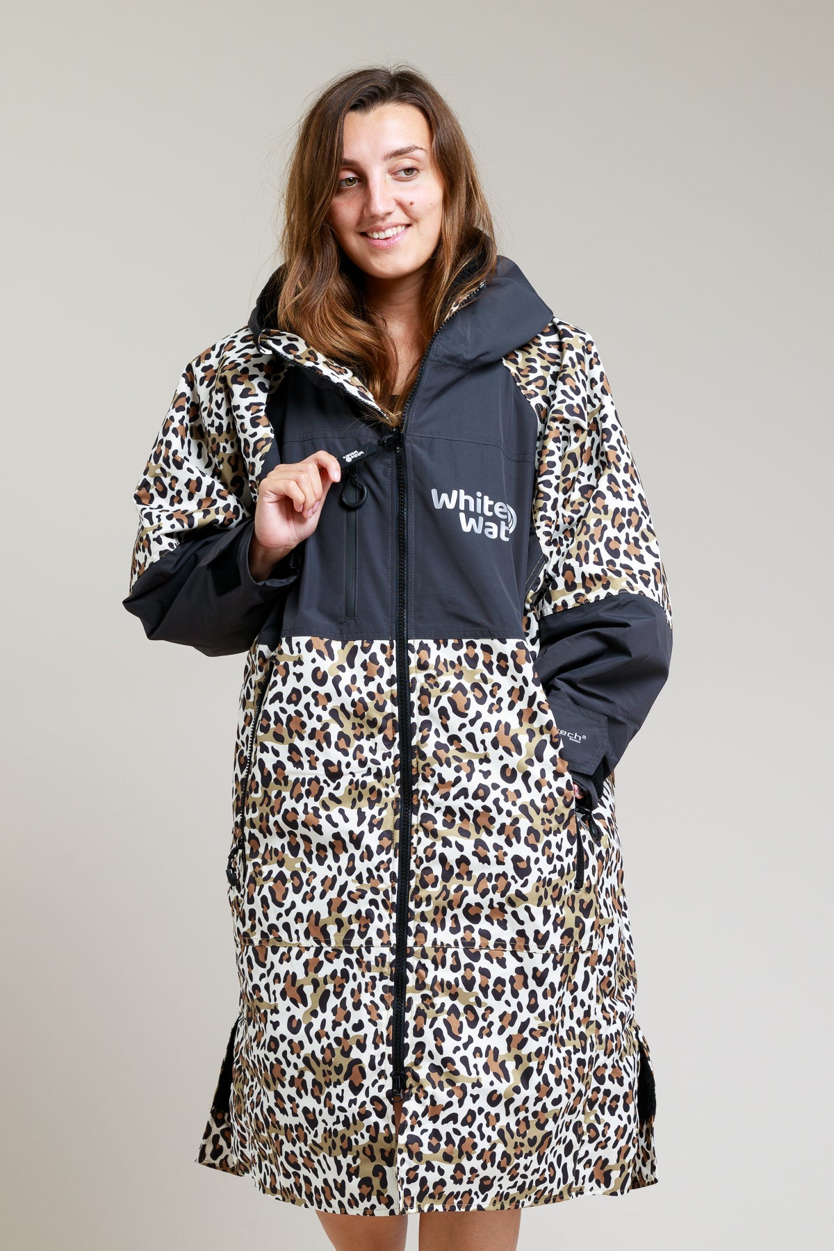 Adults Hard Shell Robe - Leopard Print