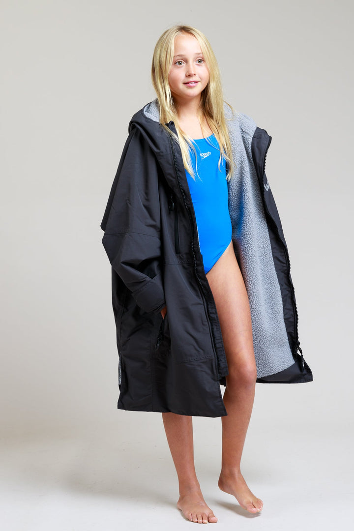 Kids Hard Shell Robe  - Black