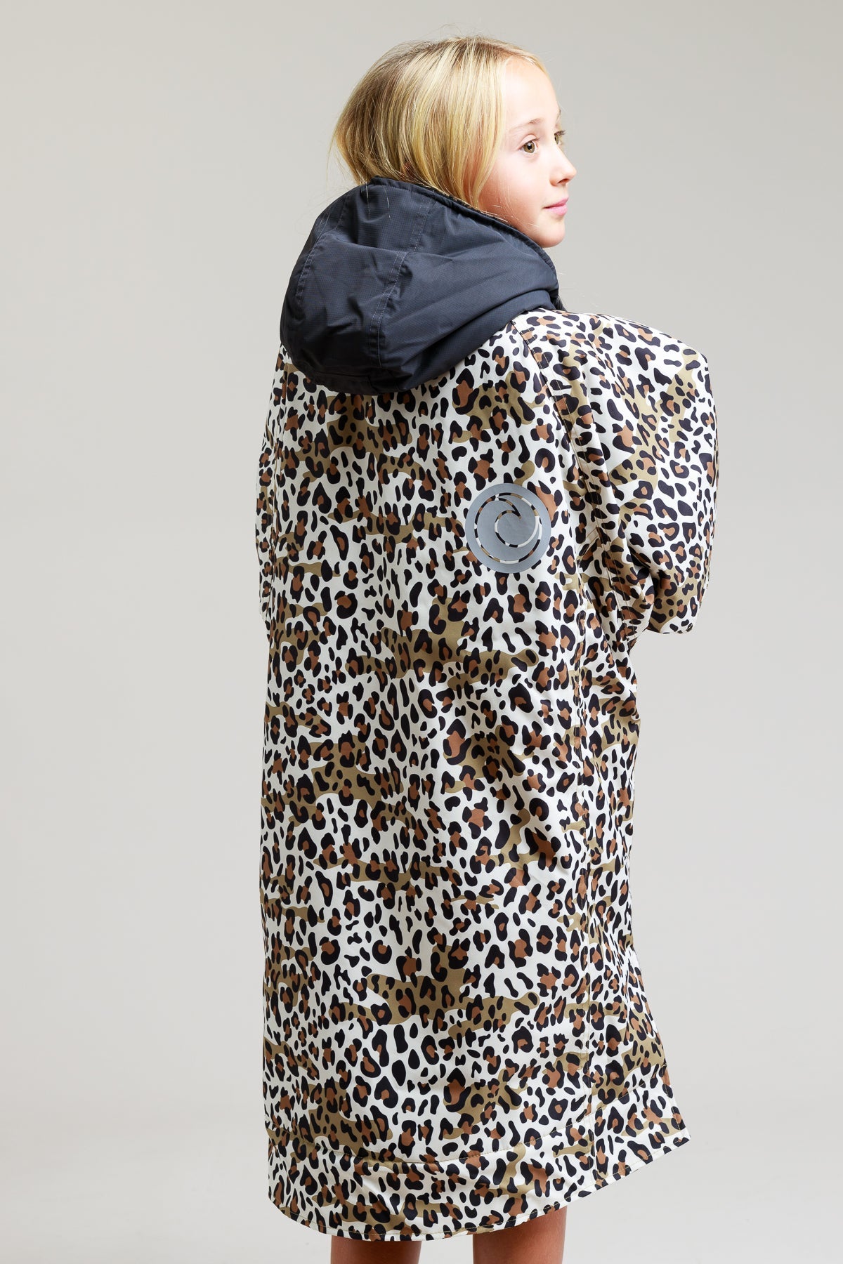 Kids Hard Shell Robe - Leopard Print