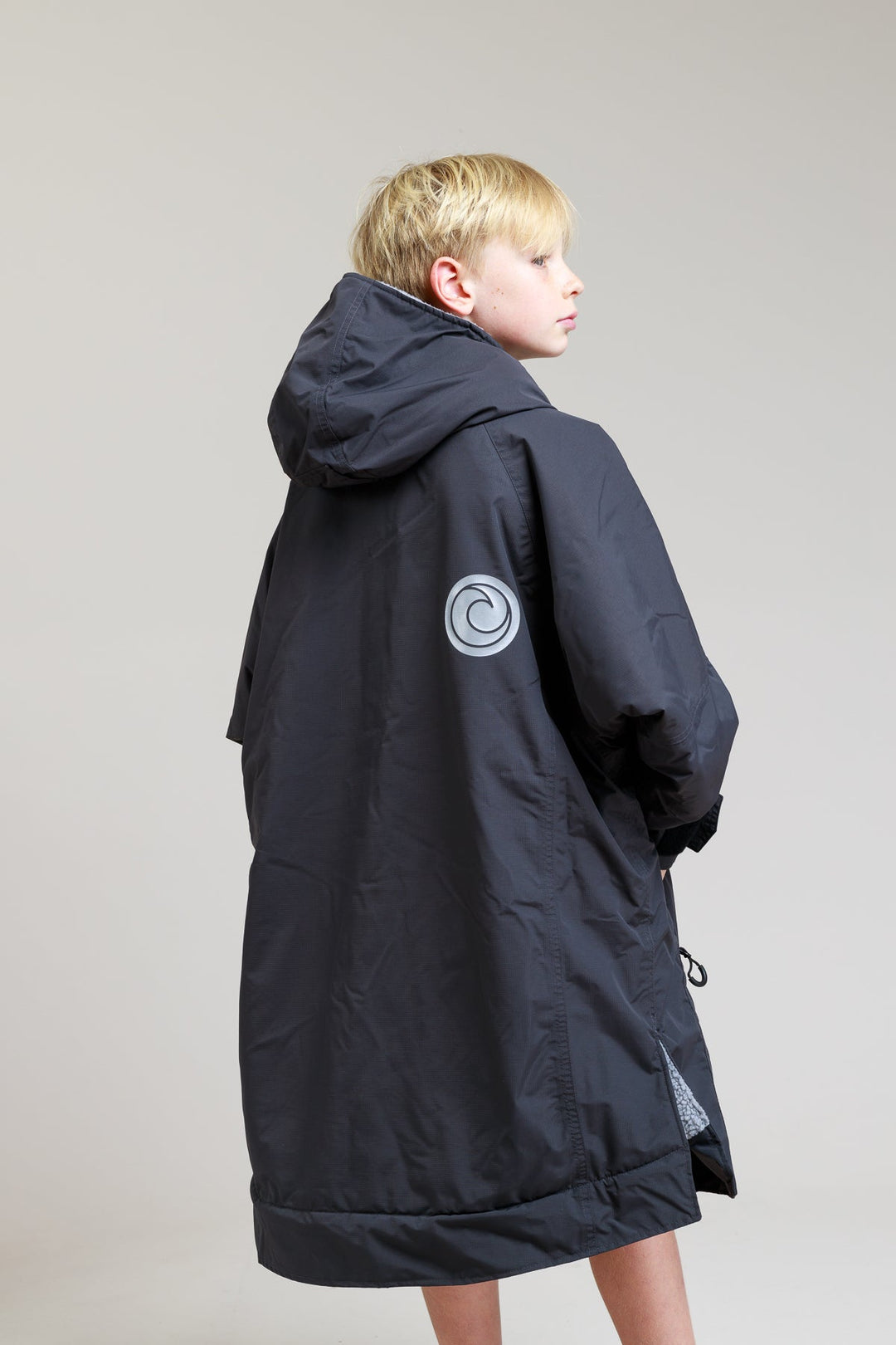 Kids Hard Shell Robe  - Black
