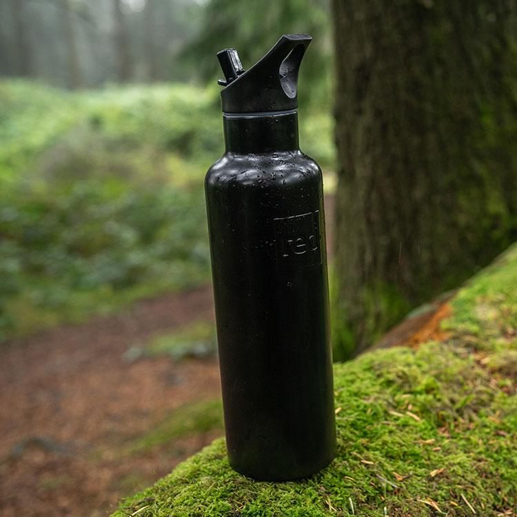 Insulated Black Water Bottle