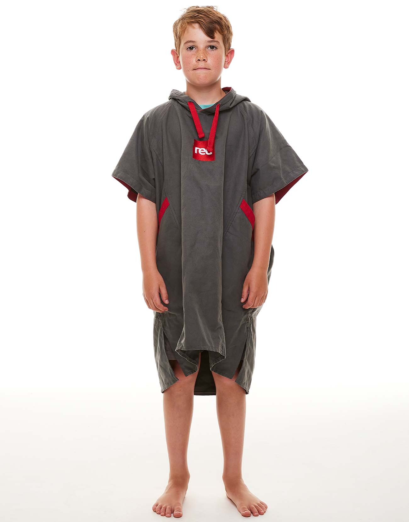 Kid's Quick Dry Microfibre Changing Robe - Grey