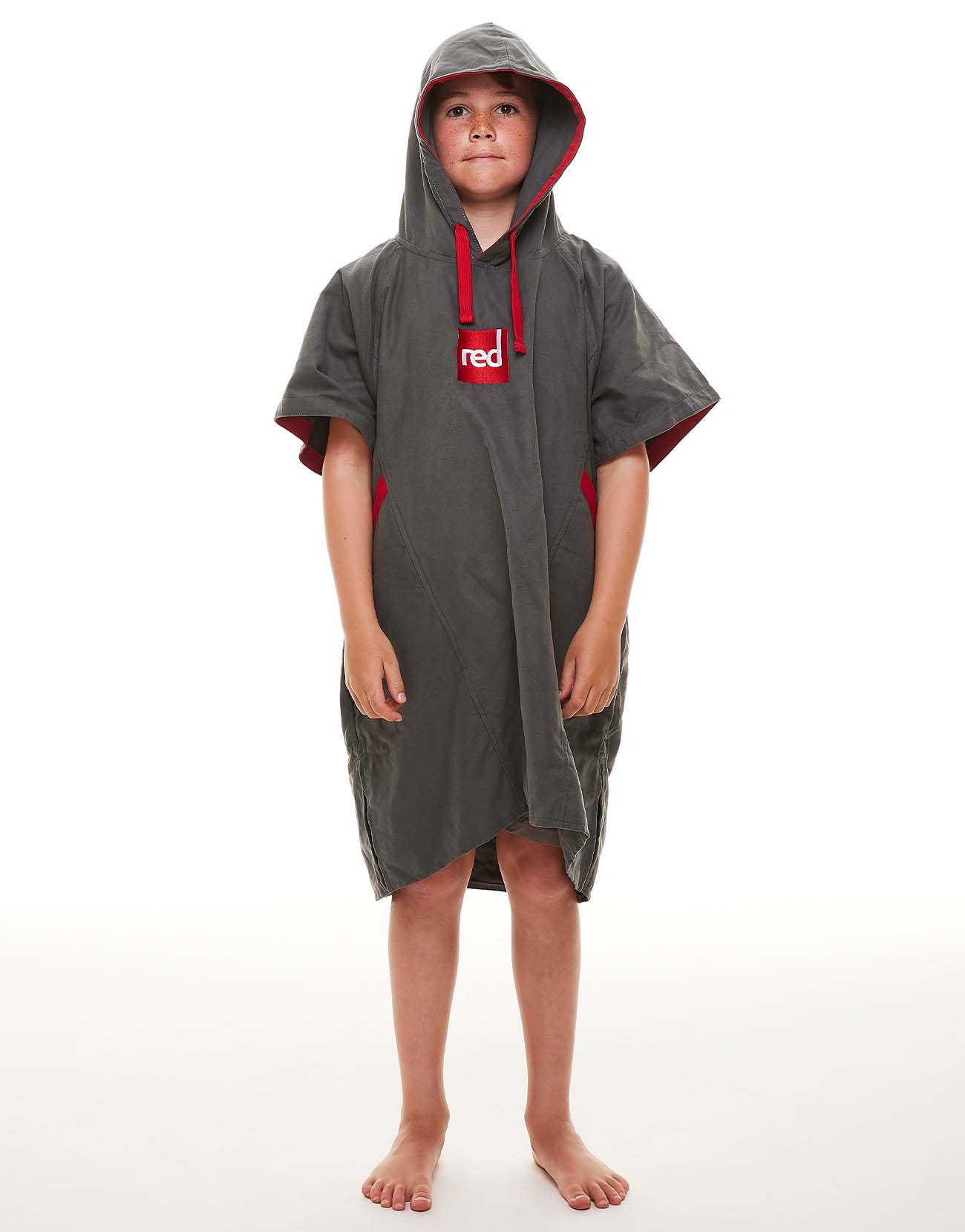 Kid's Quick Dry Microfibre Changing Robe - Grey