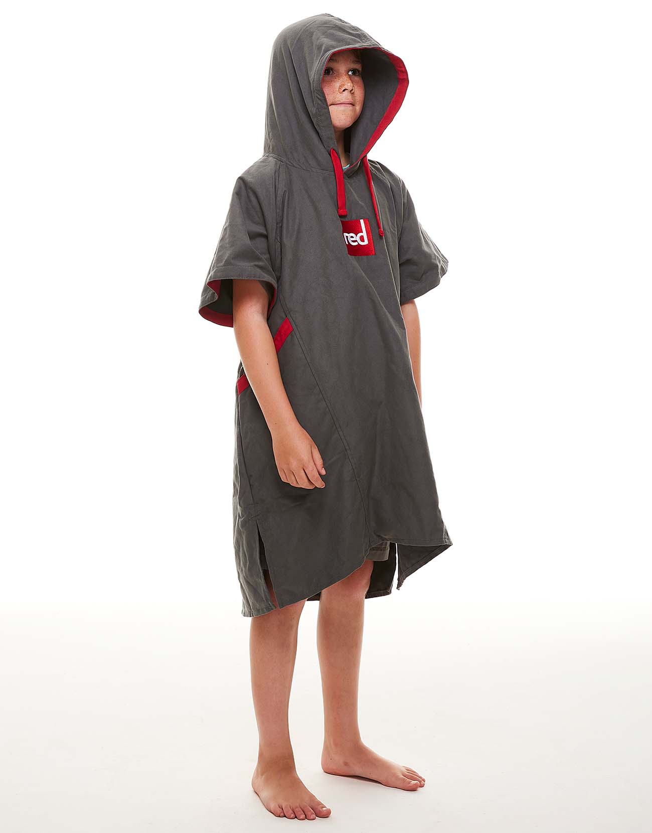 Kid's Quick Dry Microfibre Changing Robe - Grey