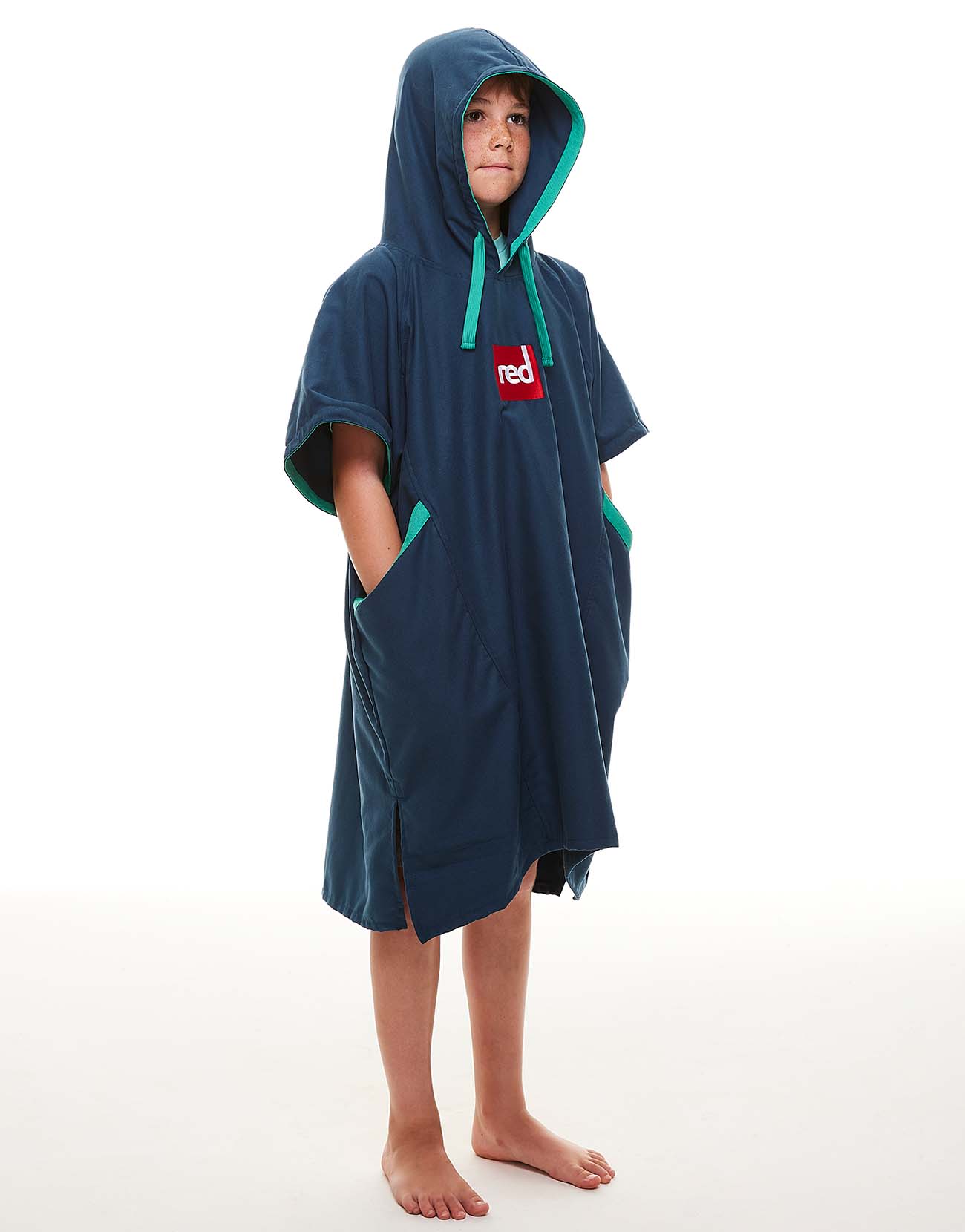 Kid's Quick Dry Microfibre Changing Robe - Navy