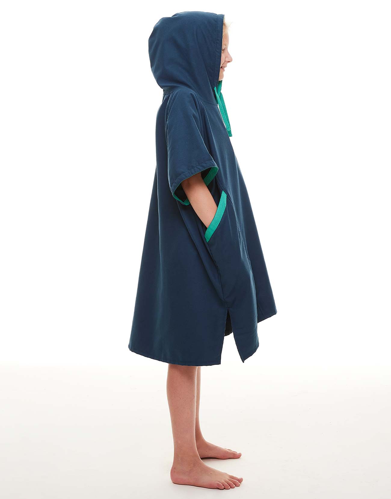 Kid's Quick Dry Microfibre Changing Robe - Navy