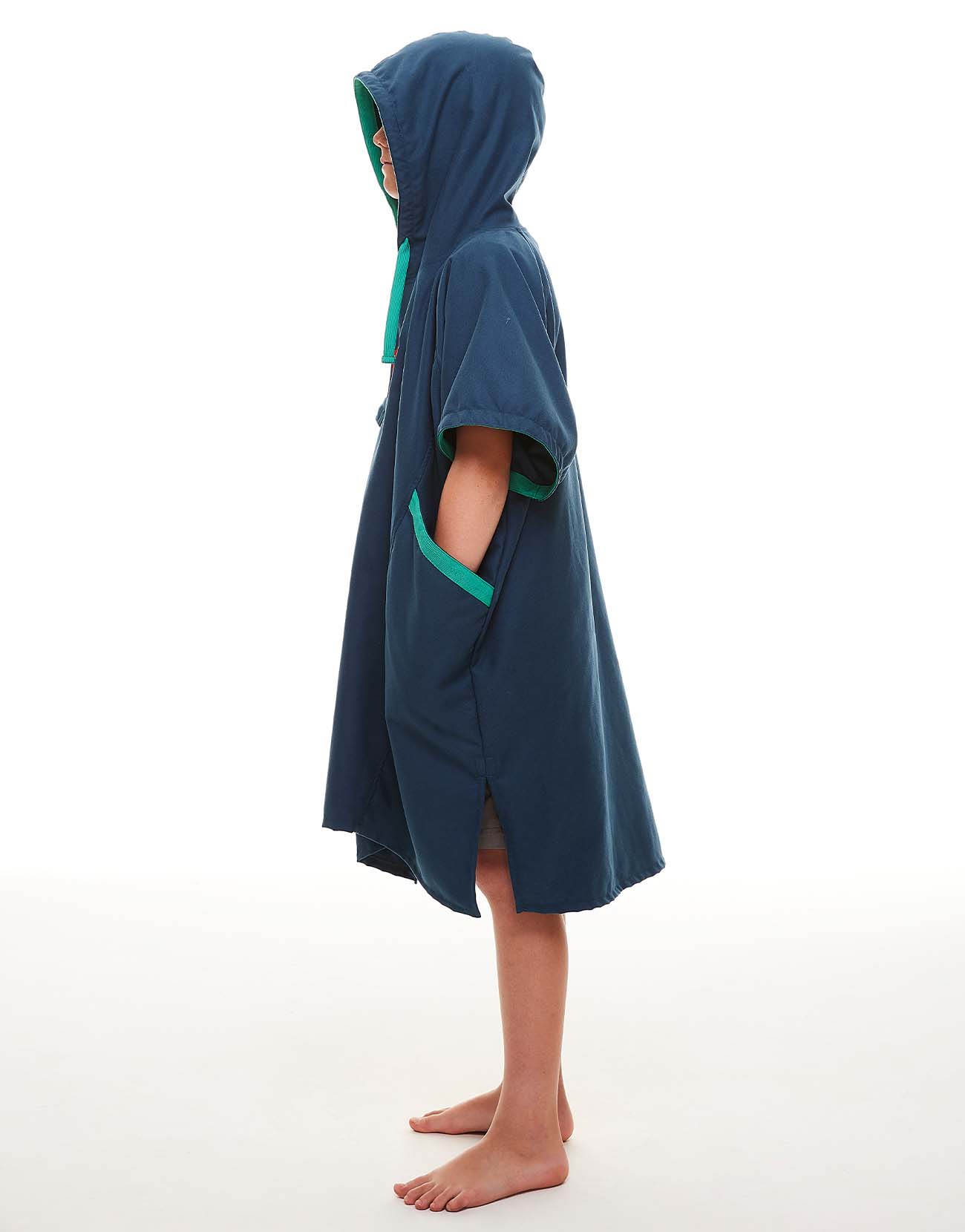 Kid's Quick Dry Microfibre Changing Robe - Navy