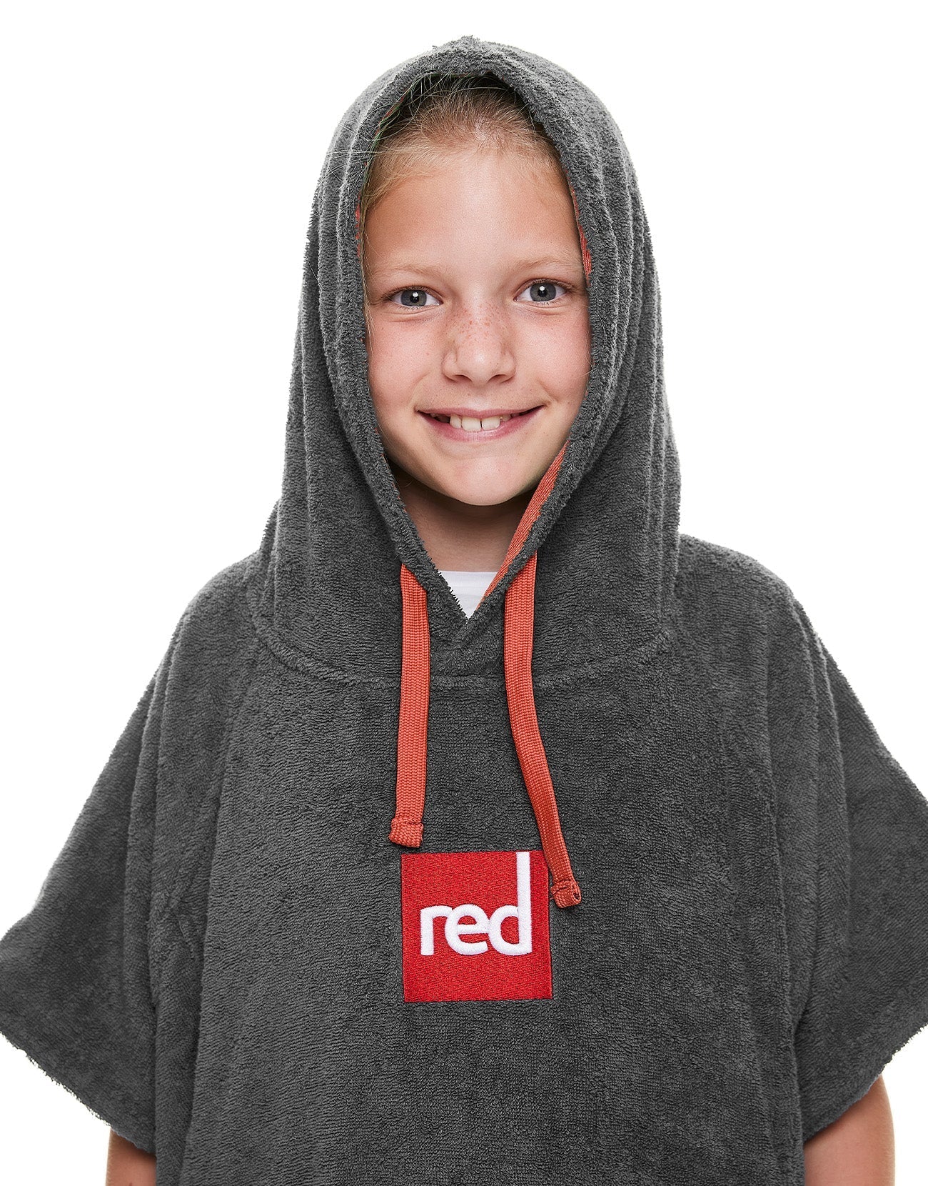 Kid's Towelling Change Robe - Grey