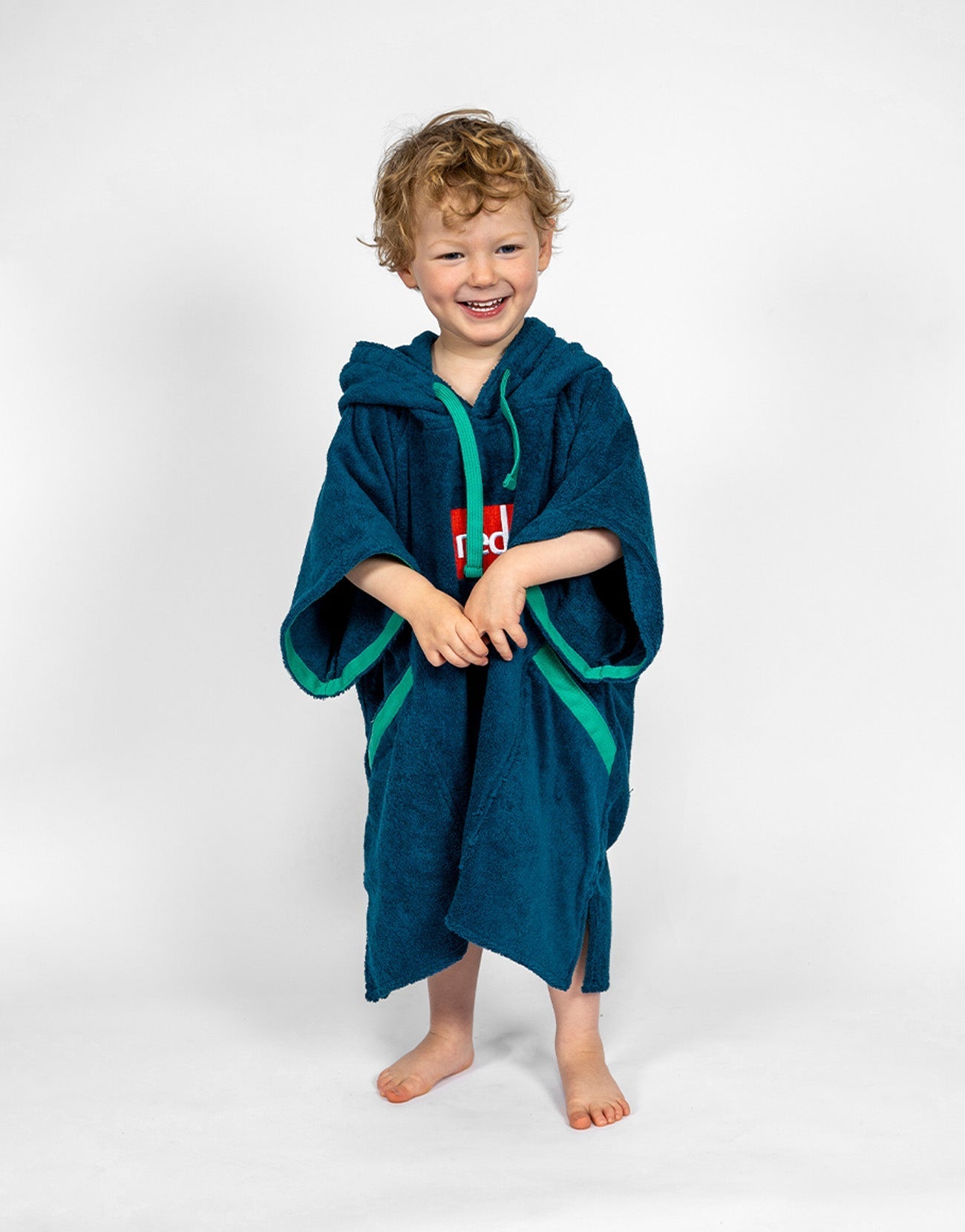 Kid's Towelling Change Robe - Navy