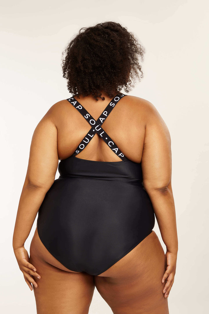 Women's One-Piece Cross Back Swimsuit