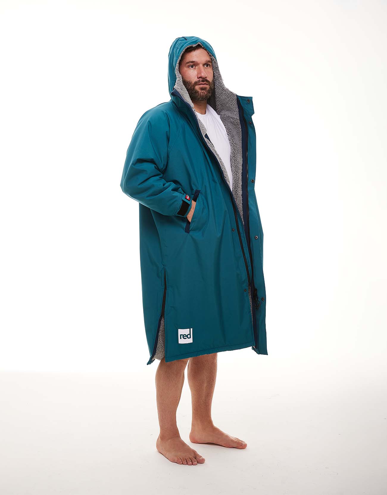 Men's Long Sleeve Pro Change Robe EVO - Teal