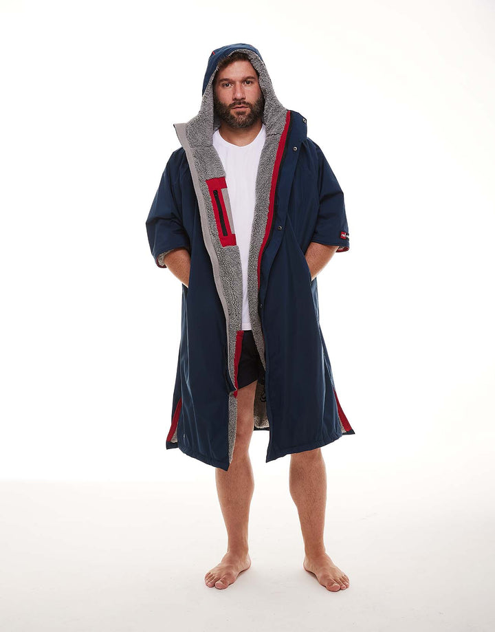 Men's Short Sleeve Pro Change Robe EVO - Navy