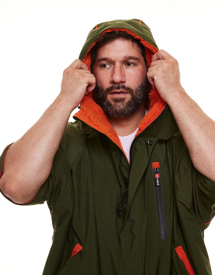 Men's Short Sleeve Pro Change Robe EVO - Parker Green