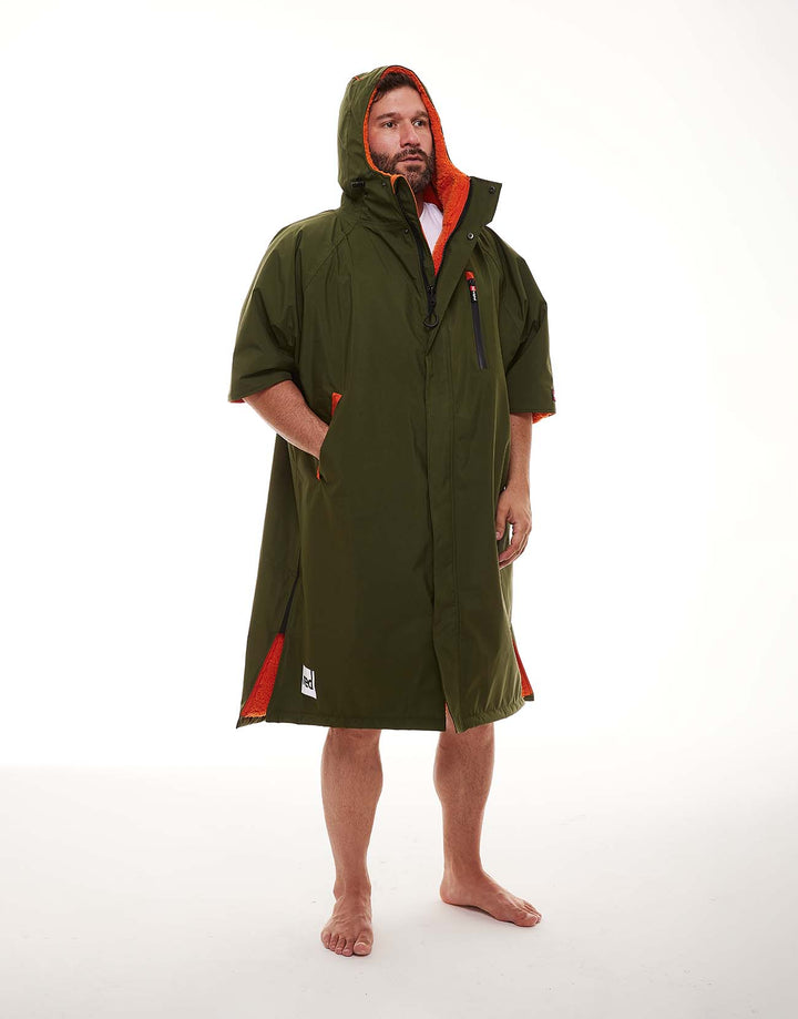 Men's Short Sleeve Pro Change Robe EVO - Parker Green