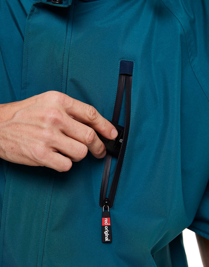 Men's Short Sleeve Pro Change Robe EVO - Teal