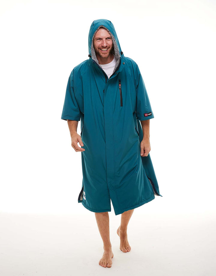 Men's Short Sleeve Pro Change Robe EVO - Teal