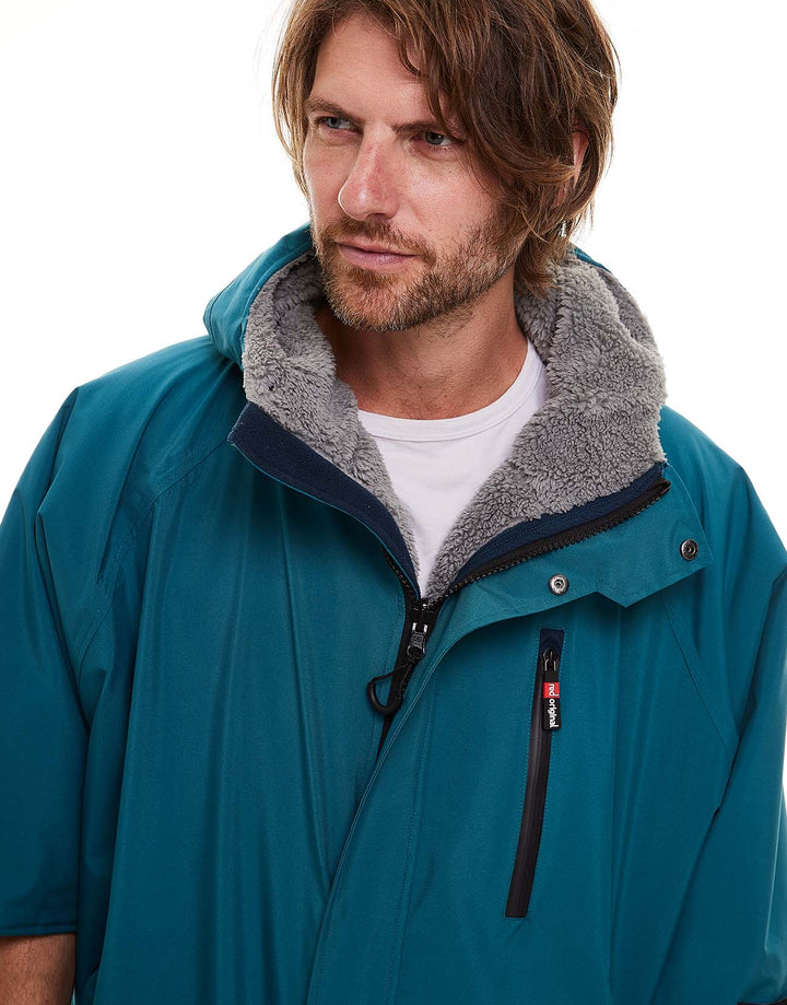 Men's Short Sleeve Pro Change Robe EVO - Teal