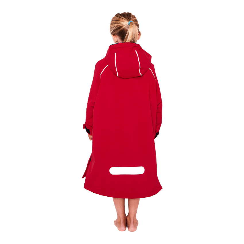 Kid's Dry Poncho - Red