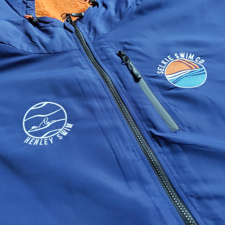 RECYCLED SELKIE ROBE DUAL BRANDED WITH HENLEY SWIM LOGO