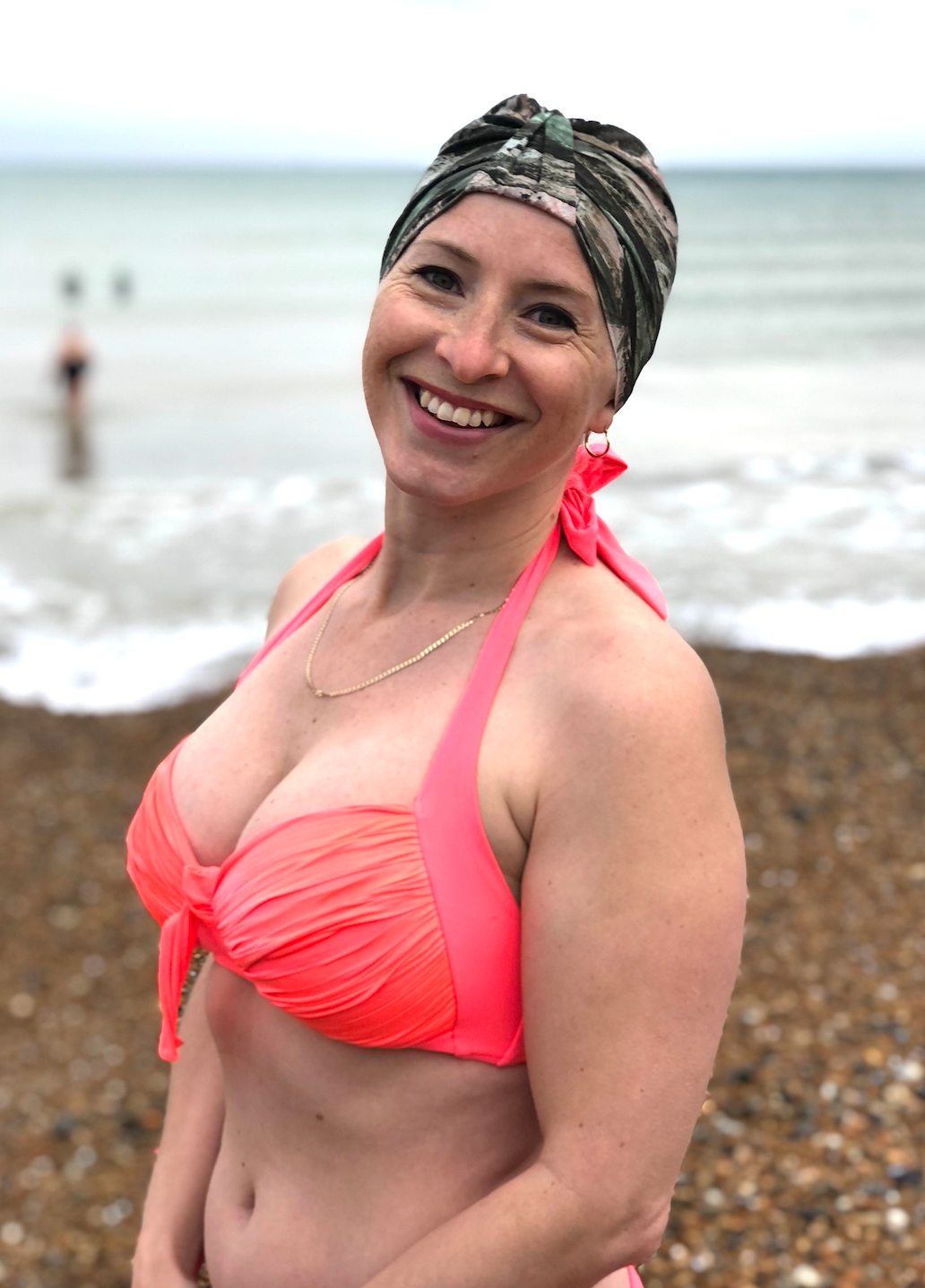 Salty Sea Knot - Swimming Cap Topper - Swim Turban - Coast