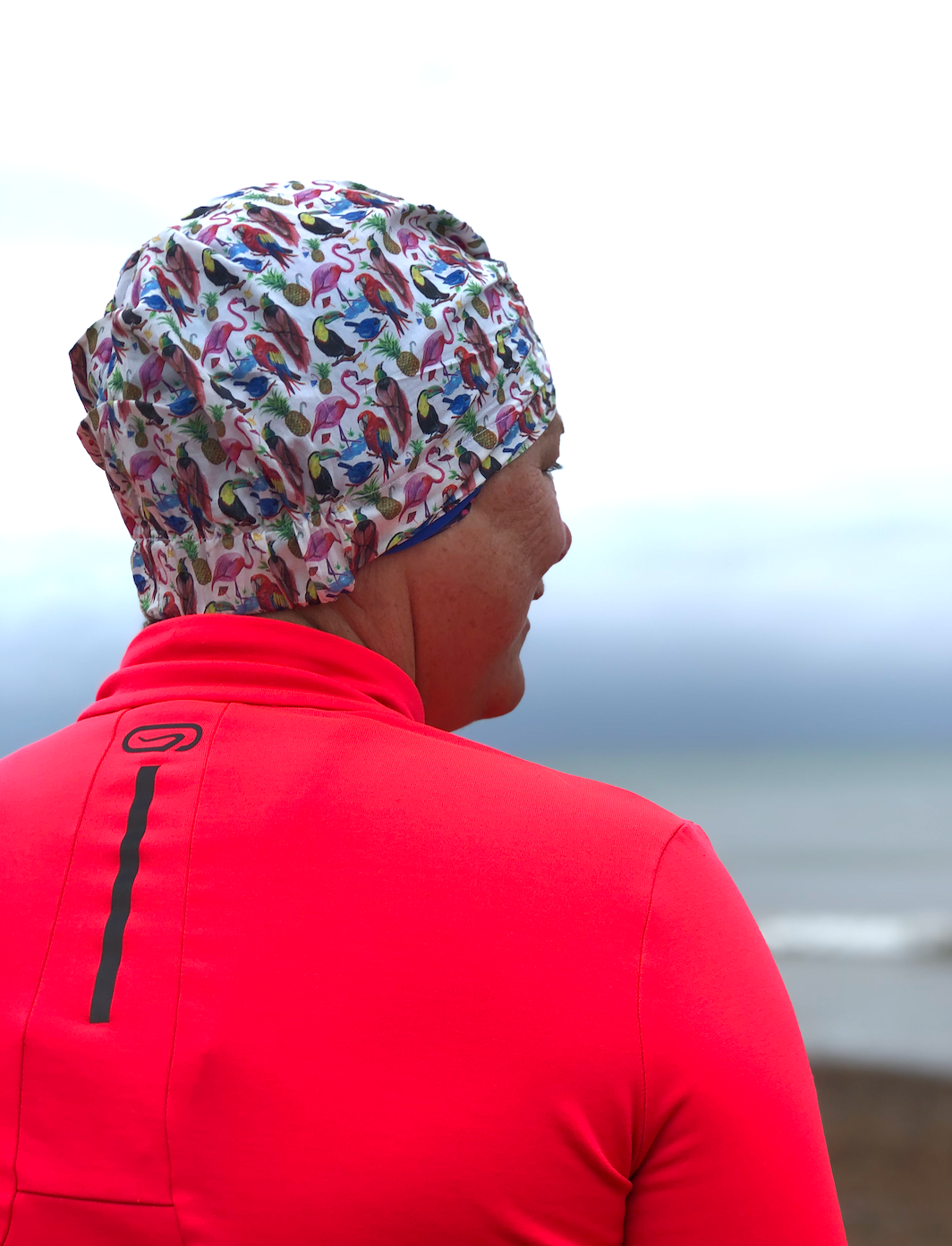 Salty Sea Knot - Swimming Cap Topper - Swim Turban - Birds of Paradise