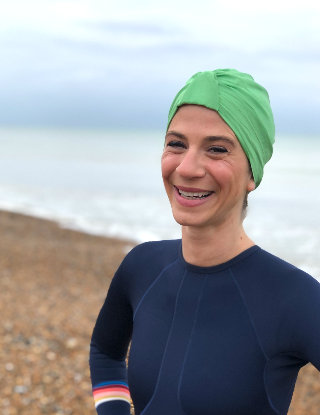 Salty Sea Knot - Swimming Cap Topper - Swim Turban - Green