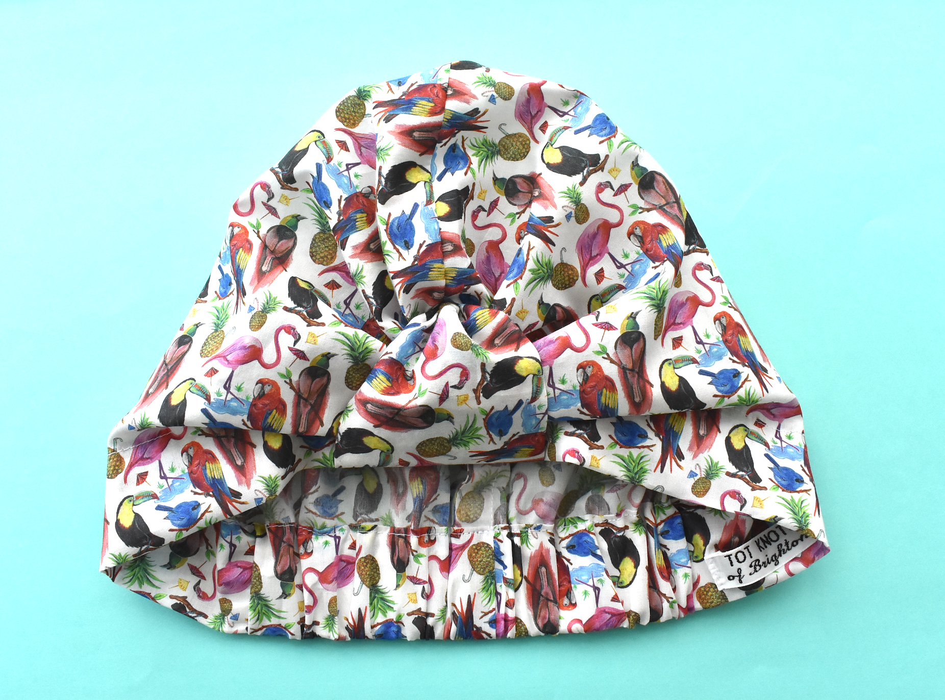 Salty Sea Knot - Swimming Cap Topper - Swim Turban - Birds of Paradise