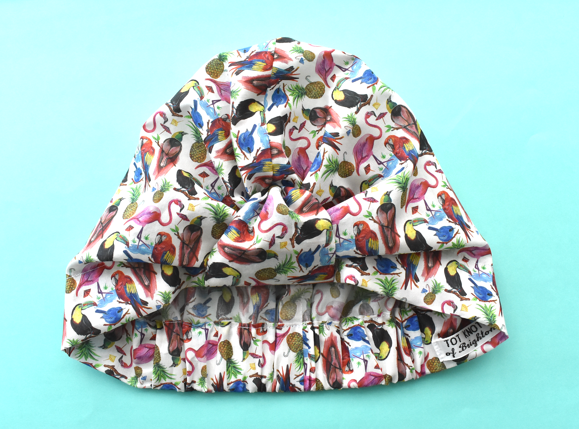 Salty Sea Knot - Swimming Cap Topper /Turban - Birds of Paradise