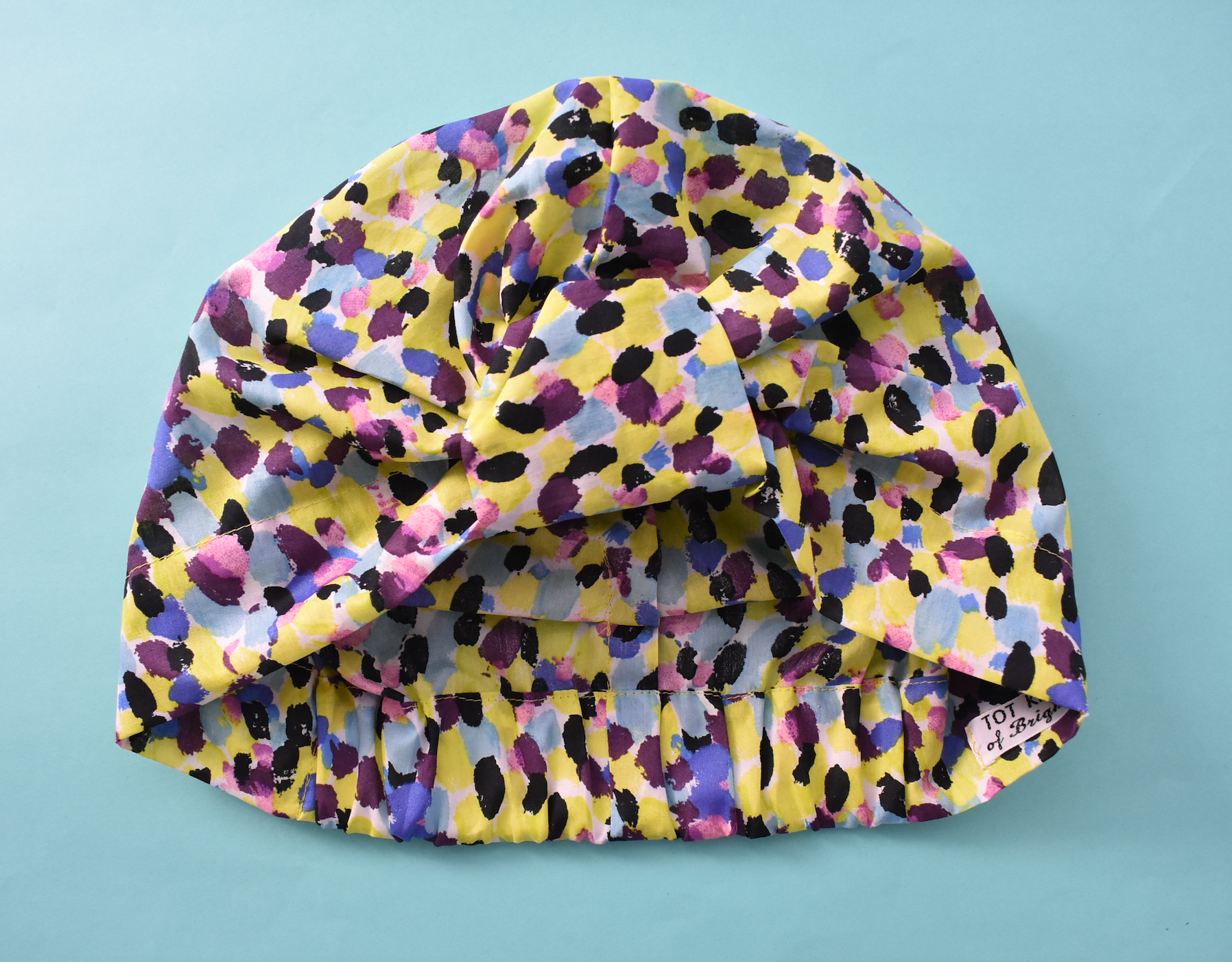 Salty Sea Knot - Swimming Cap Topper - Swim Turban - Yellow Morning Dew