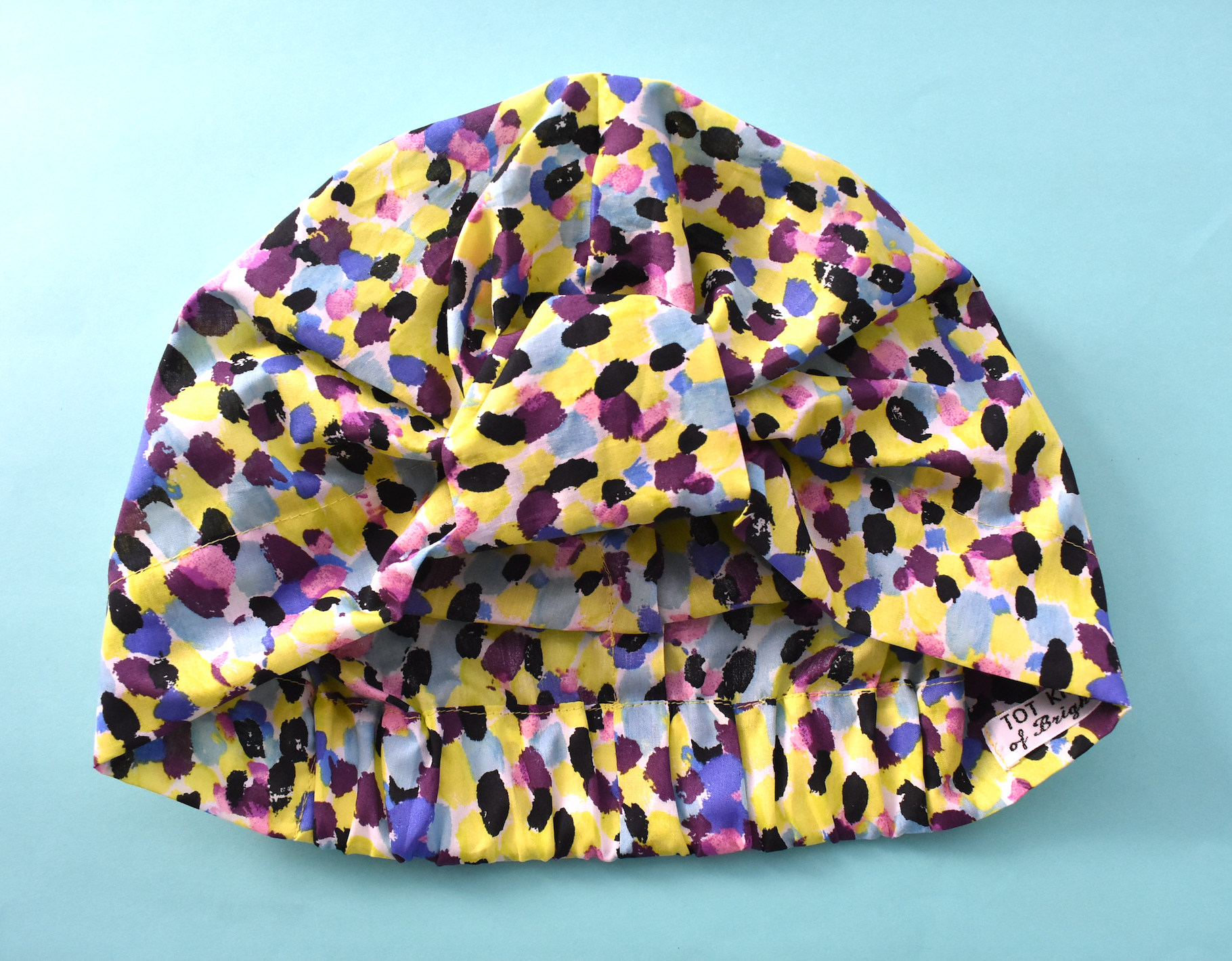 Salty Sea Knot - Swimming Cap Topper - Swim Turban - Yellow Morning Dew