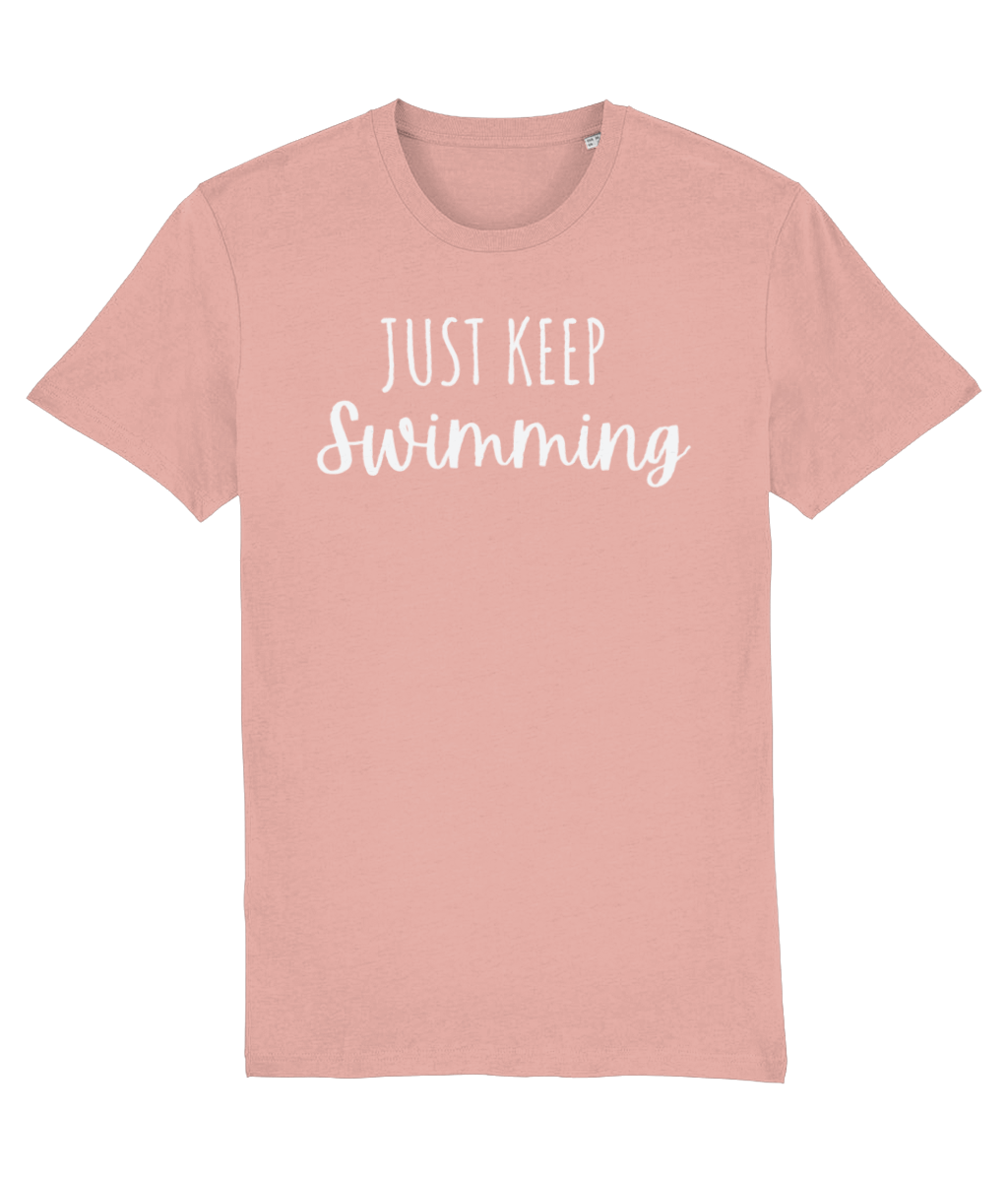 Just Keep Swimming Unisex Organic Cotton T-shirt