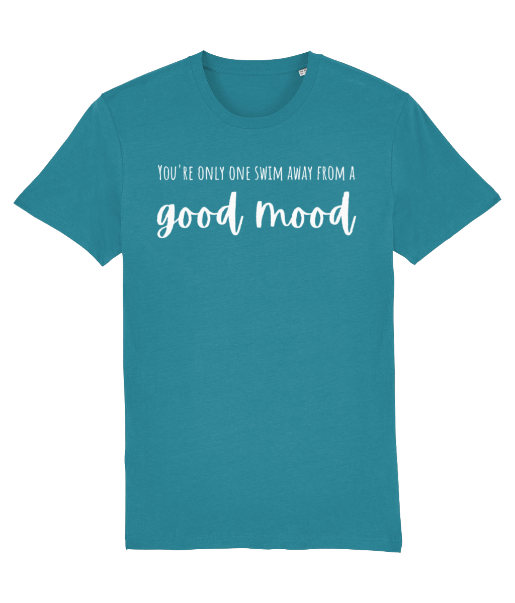 You're Only One Swim Away from a Good Mood Unisex Organic Cotton T-shirt