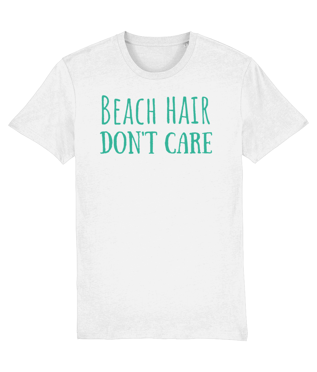 Beach Hair Don't Care Unisex Organic Cotton T-shirt