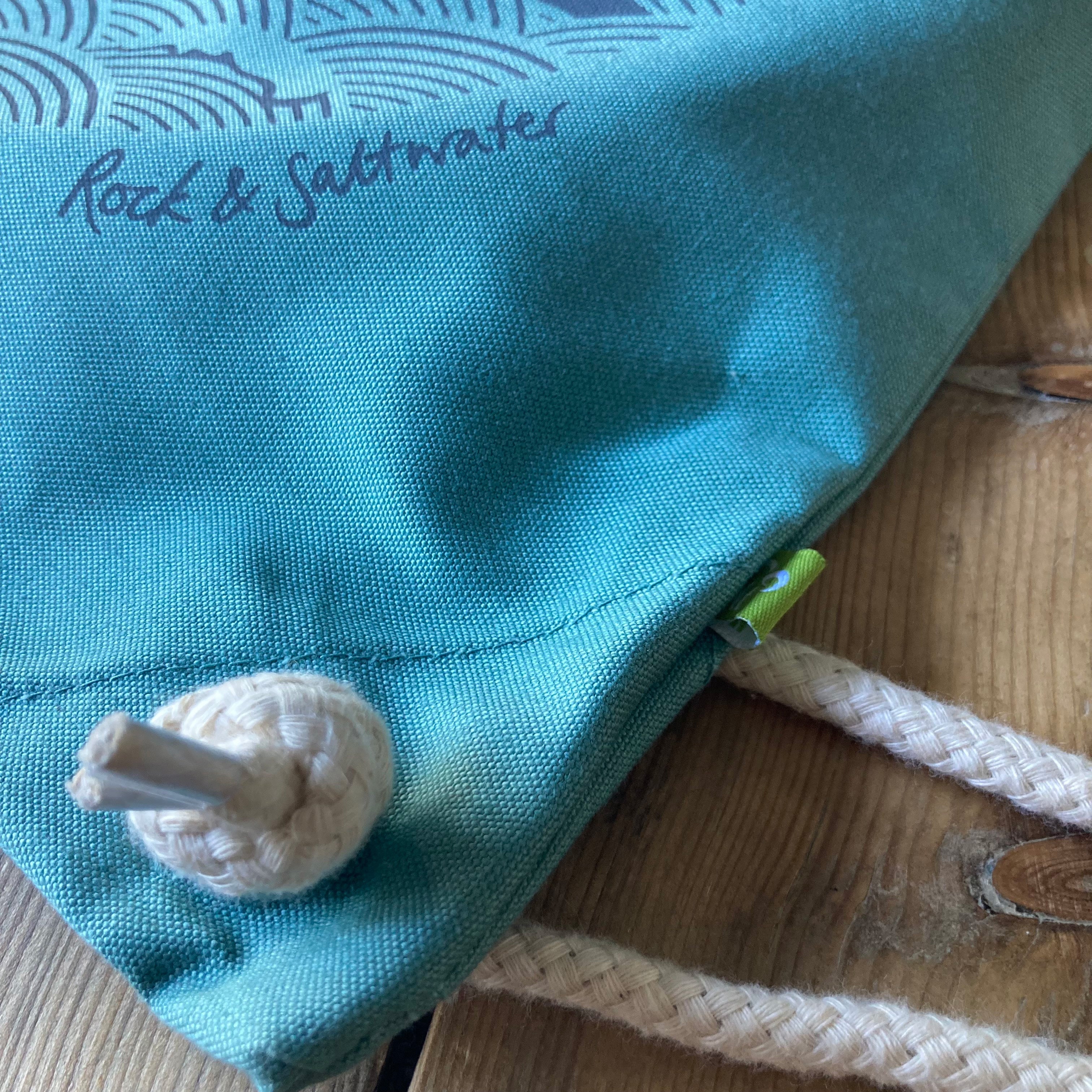 Wild swims organic cotton canvas bag