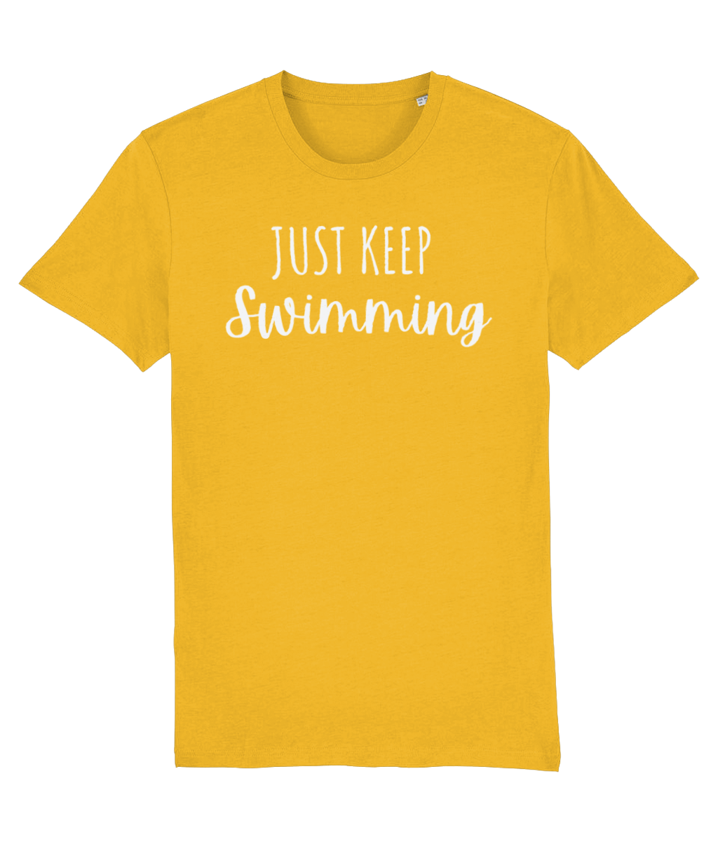 Just Keep Swimming Unisex Organic Cotton T-shirt
