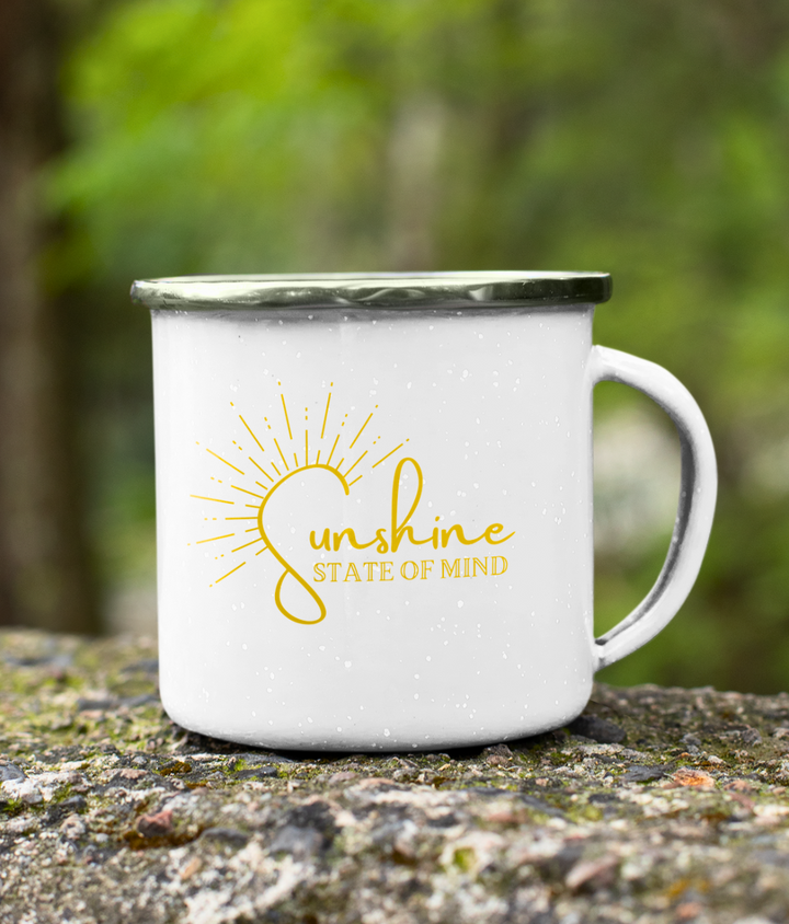 Sunshine State of Mind Enamel Mug