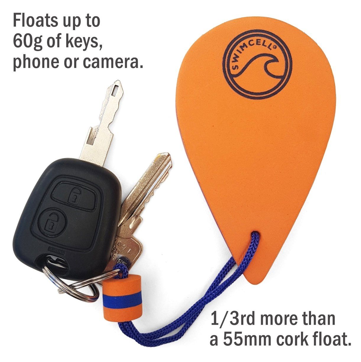 SwimCell Key Floating Key Ring