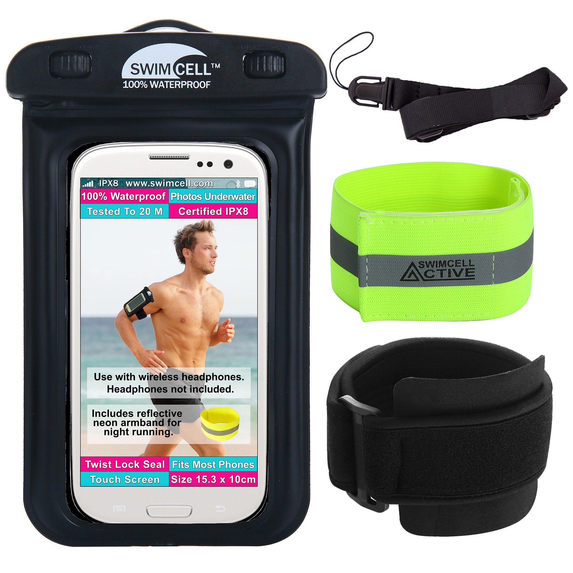 Waterproof armband running case